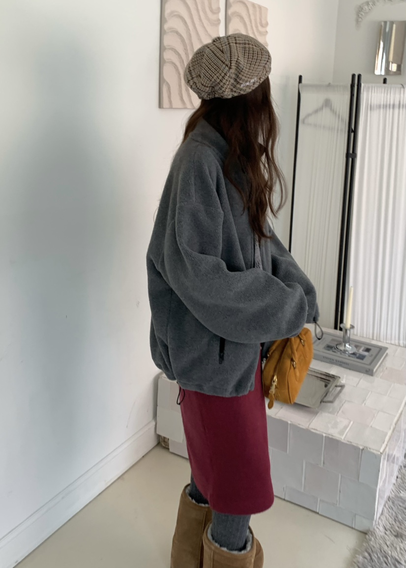 PEBBLE東大門㊣實拍女士新款人氣職業推薦熱賣25秋冬夾克拉鏈PEBBLE/LAYER夾克