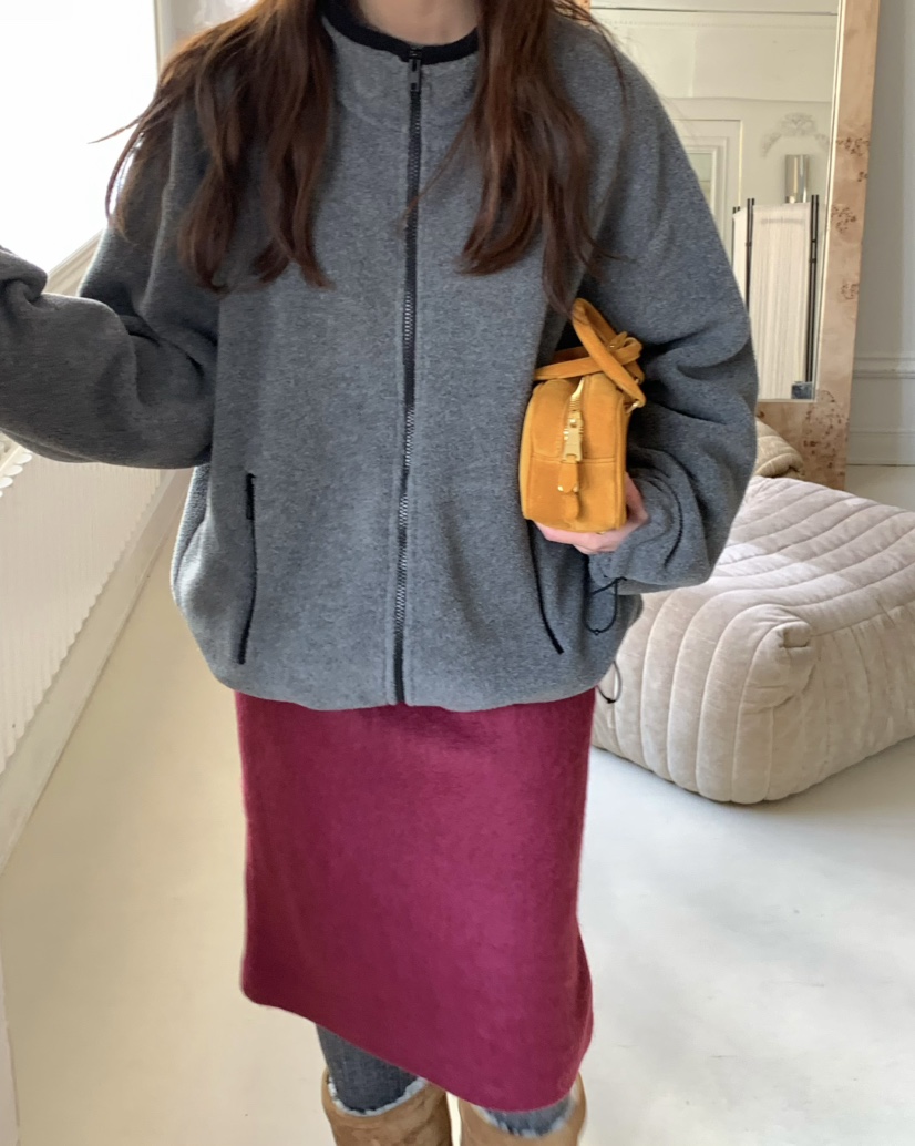 PEBBLE東大門㊣實拍女士新款人氣職業推薦熱賣25秋冬夾克拉鏈PEBBLE/LAYER夾克