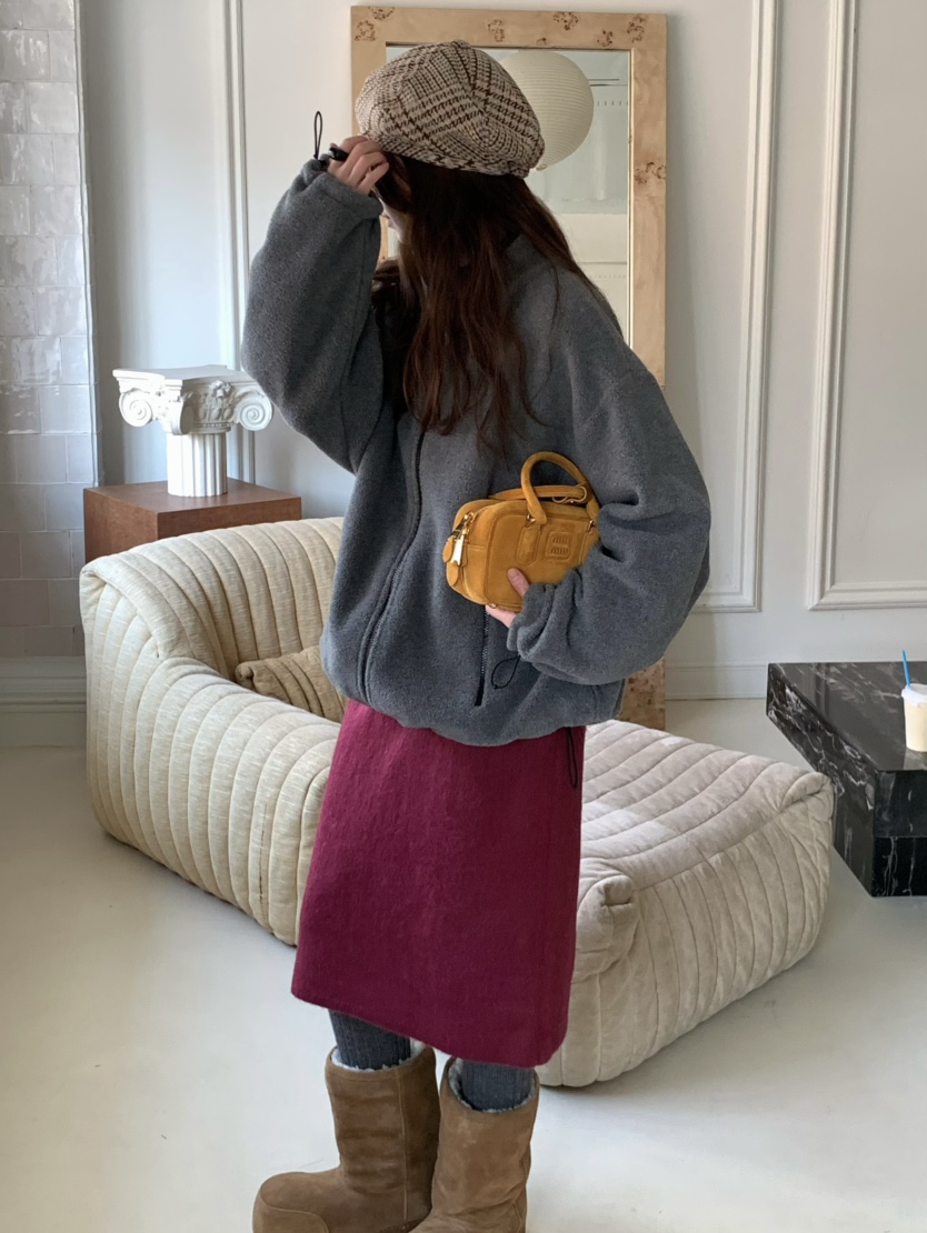 PEBBLE東大門㊣實拍女士新款人氣職業推薦熱賣25秋冬夾克拉鏈PEBBLE/LAYER夾克