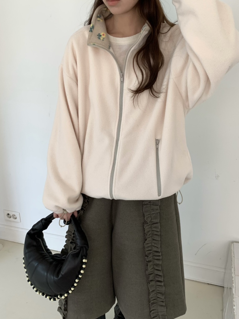 PEBBLE東大門㊣實拍女士新款人氣職業推薦熱賣25秋冬夾克拉鏈PEBBLE/LAYER夾克