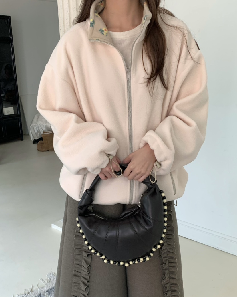 PEBBLE東大門㊣實拍女士新款人氣職業推薦熱賣25秋冬夾克拉鏈PEBBLE/LAYER夾克