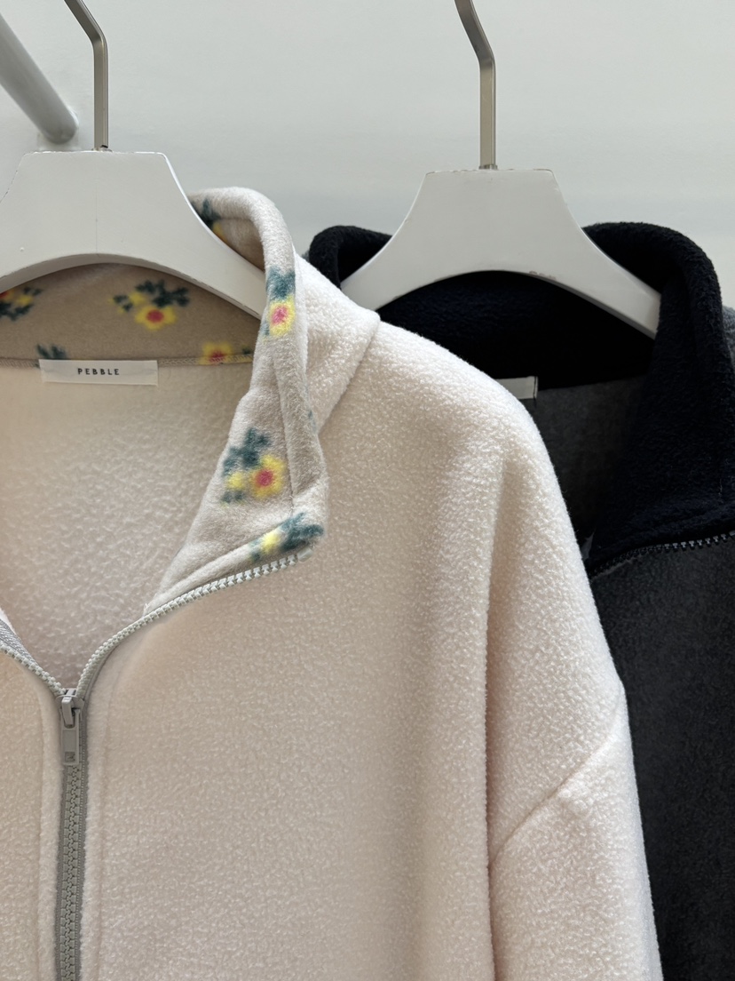 PEBBLE東大門㊣實拍女士新款人氣職業推薦熱賣25秋冬夾克拉鏈PEBBLE/LAYER夾克