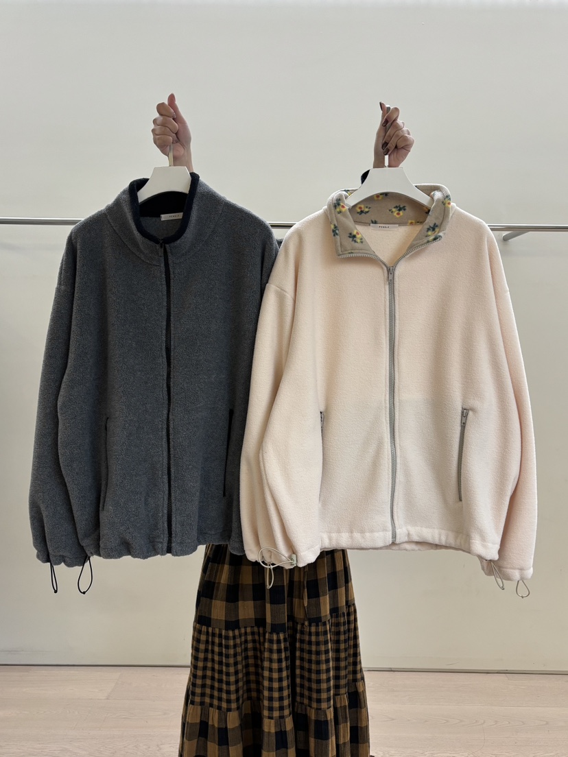 PEBBLE東大門㊣實拍女士新款人氣職業推薦熱賣25秋冬夾克拉鏈PEBBLE/LAYER夾克