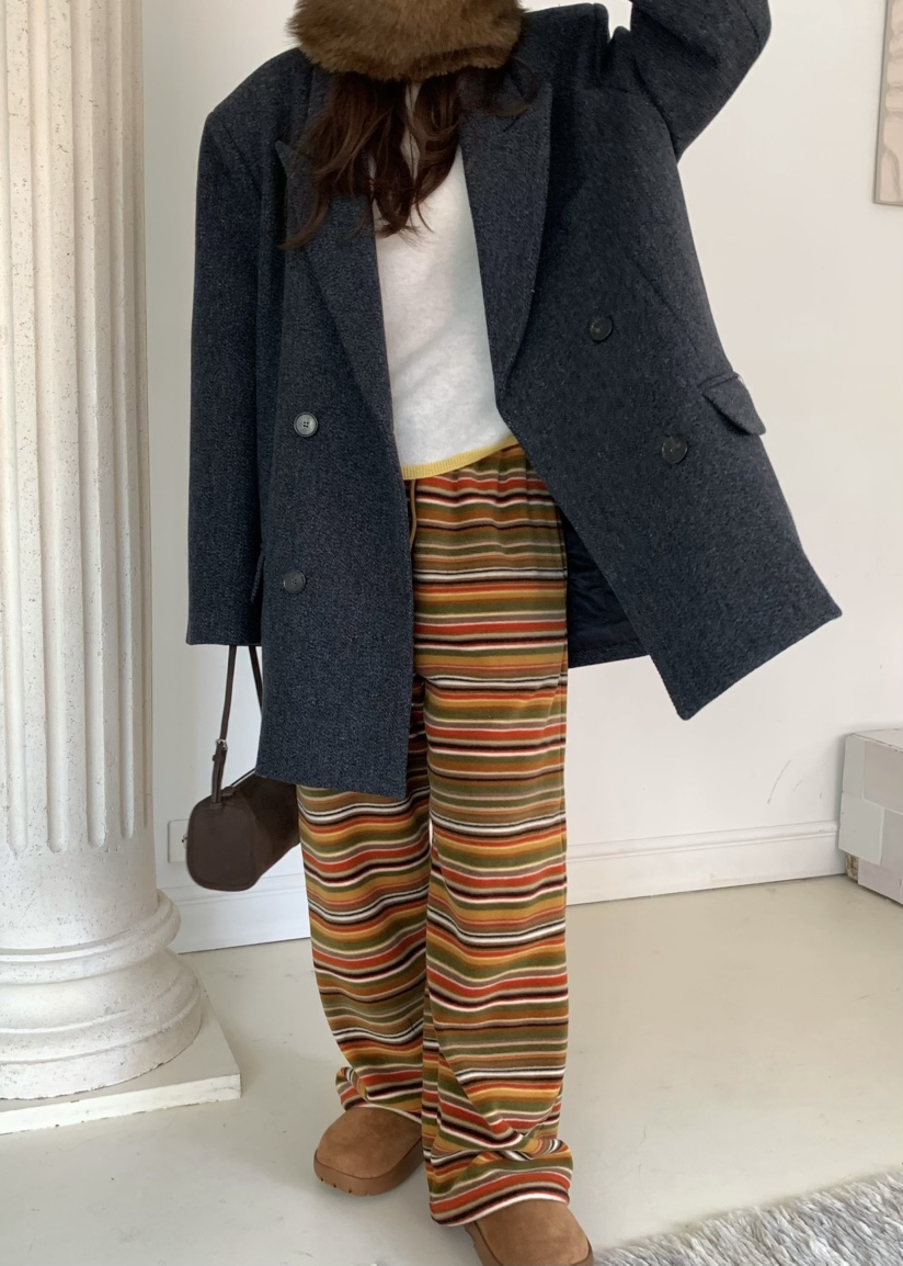 PEBBLE東大門㊣實拍女裝新品人氣真品25秋冬推薦休閑褲連帽衫PEBBLE休閑褲