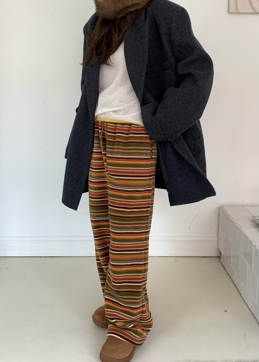 PEBBLE東大門㊣實拍女裝新品人氣真品25秋冬推薦休閑褲連帽衫PEBBLE休閑褲