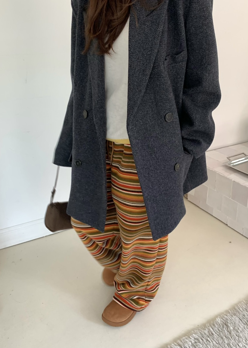 PEBBLE東大門㊣實拍女裝新品人氣真品25秋冬推薦休閑褲連帽衫PEBBLE休閑褲