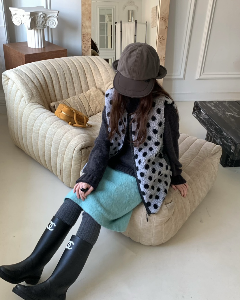 PEBBLE韓國直郵㊣女士新品時尚推薦人氣半身裙中短裙安哥拉PEBBLE/LAYER半身裙/中短裙