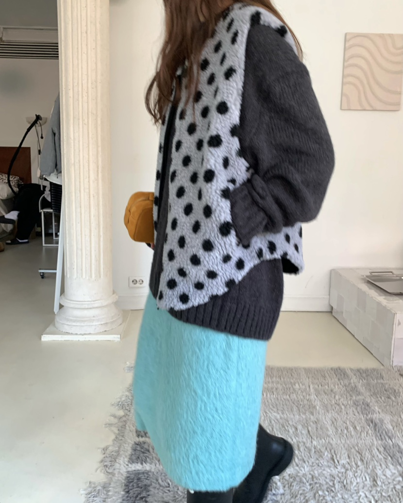 PEBBLE韓國直郵㊣女士新品時尚推薦人氣半身裙中短裙安哥拉PEBBLE/LAYER半身裙/中短裙