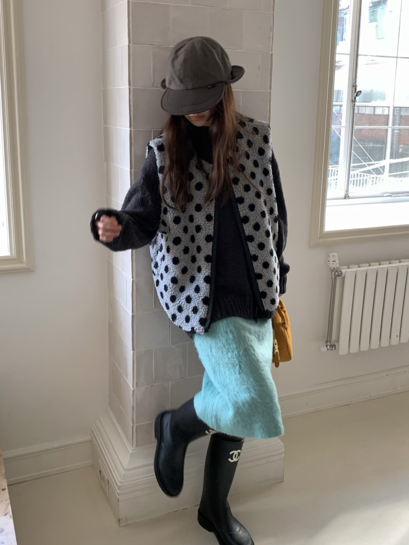 PEBBLE韓國直郵㊣女士新品時尚推薦人氣半身裙中短裙安哥拉PEBBLE/LAYER半身裙/中短裙