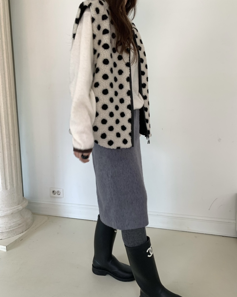 PEBBLE韓國直郵㊣女士新品時尚推薦人氣半身裙中短裙安哥拉PEBBLE/LAYER半身裙/中短裙