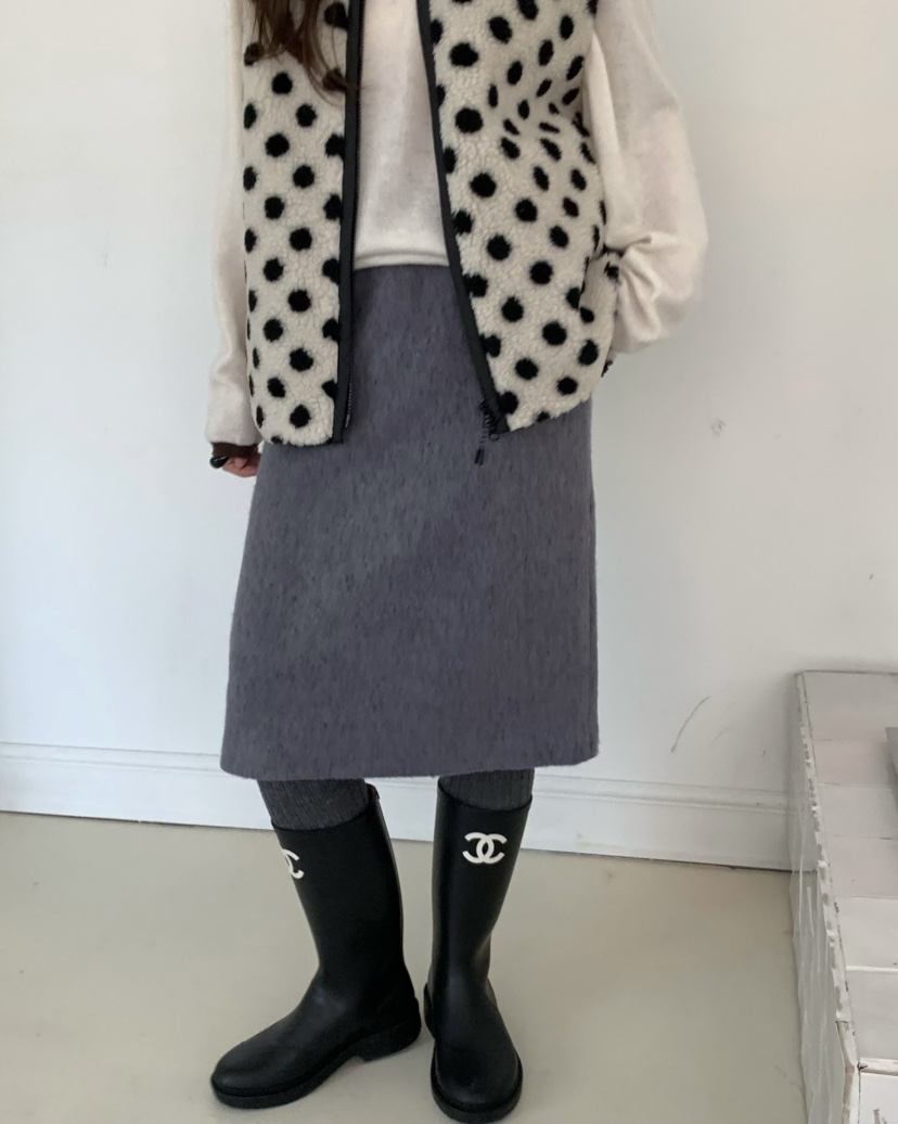 PEBBLE韓國直郵㊣女士新品時尚推薦人氣半身裙中短裙安哥拉PEBBLE/LAYER半身裙/中短裙