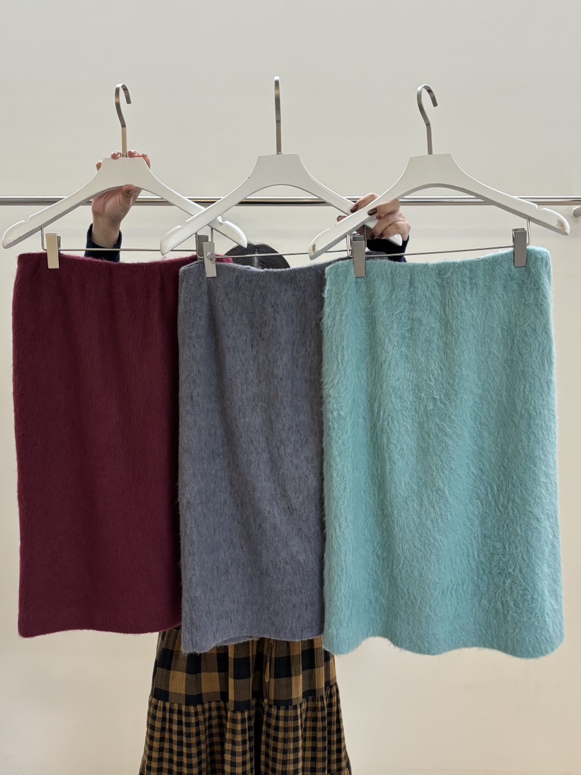 PEBBLE韓國直郵㊣女士新品時尚推薦人氣半身裙中短裙安哥拉PEBBLE/LAYER半身裙/中短裙