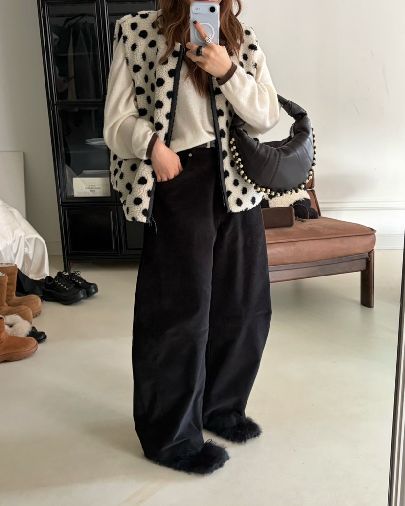 PEBBLE東大門㊣代購女裝新品人氣25秋冬職業熱賣休閑休閑褲PEBBLE/LAYER休閑褲