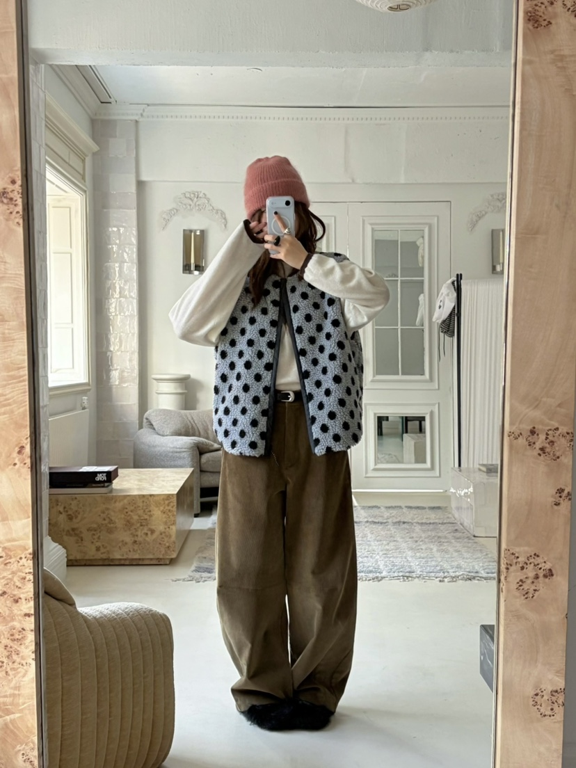 PEBBLE東大門㊣代購女裝新品人氣25秋冬職業熱賣休閑休閑褲PEBBLE/LAYER休閑褲