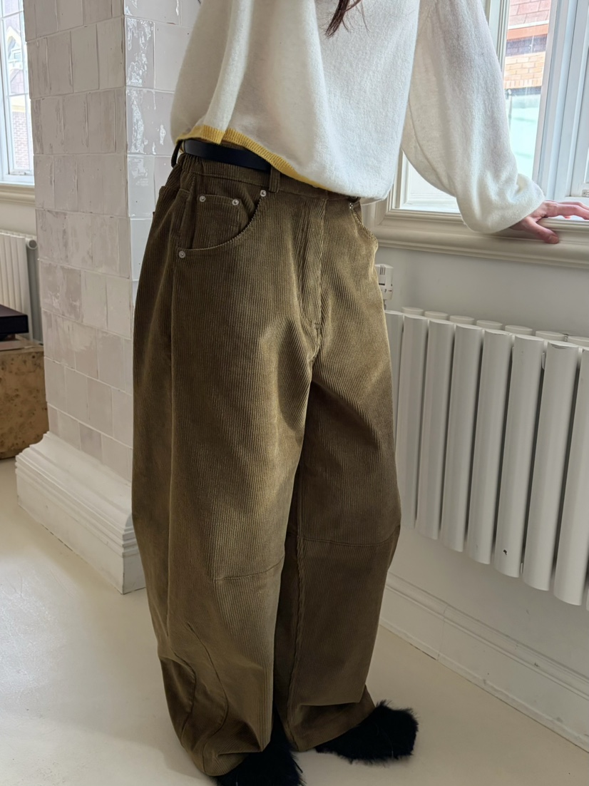 PEBBLE東大門㊣代購女裝新品人氣25秋冬職業熱賣休閑休閑褲PEBBLE/LAYER休閑褲