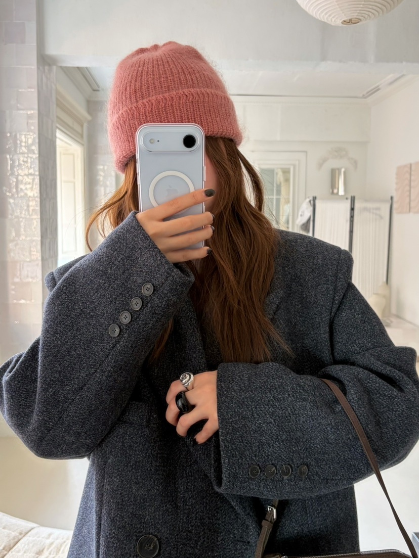 PEBBLE東大門㊣直郵女裝新款熱賣時尚職業真品休閑短款大衣PEBBLE/LAYER短款大衣