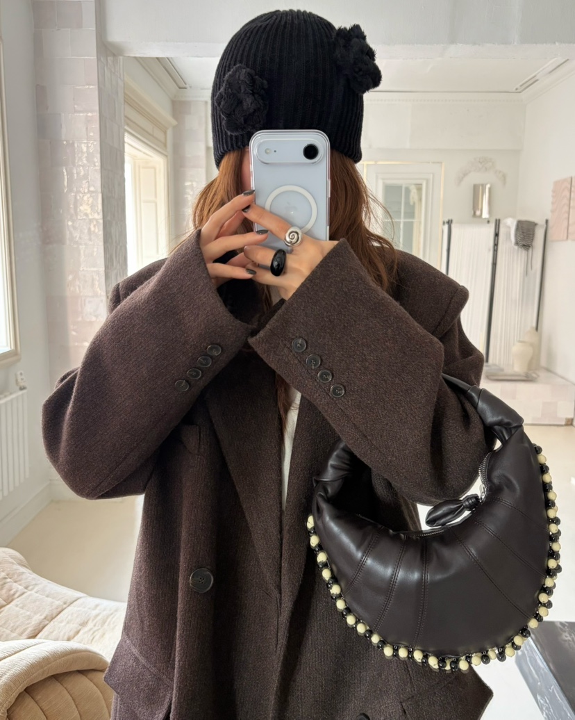 PEBBLE東大門㊣直郵女裝新款熱賣時尚職業真品休閑短款大衣PEBBLE/LAYER短款大衣