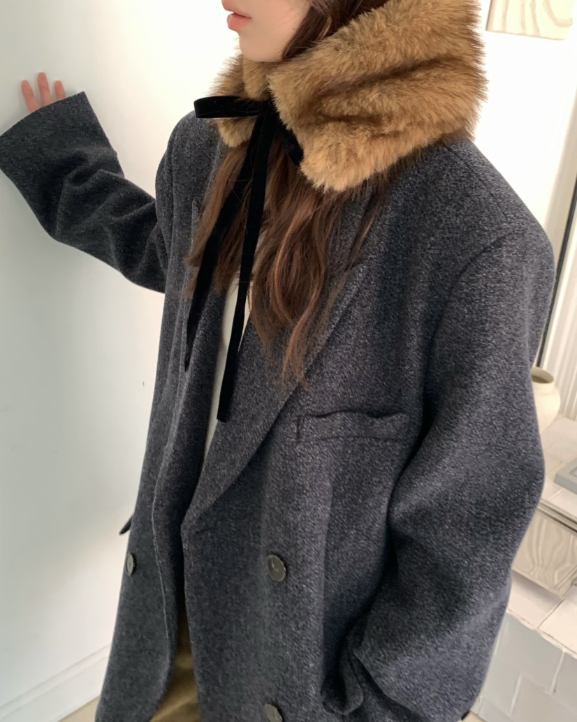 PEBBLE東大門㊣直郵女裝新款熱賣時尚職業真品休閑短款大衣PEBBLE/LAYER短款大衣