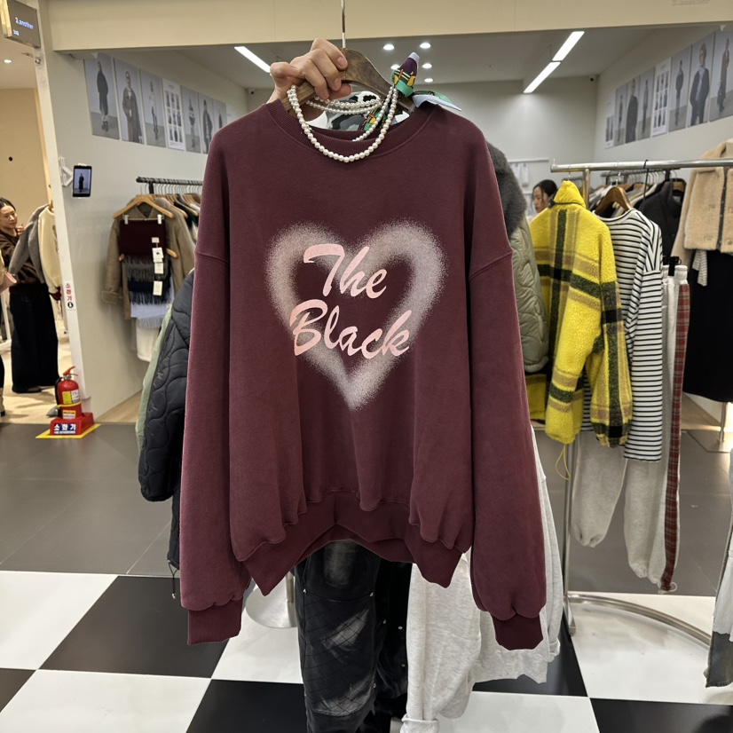 LADYBLACK東大門㊣實拍女裝新品職業時尚真品休閑25秋冬衛衣LADYBLACK衛衣圖色2