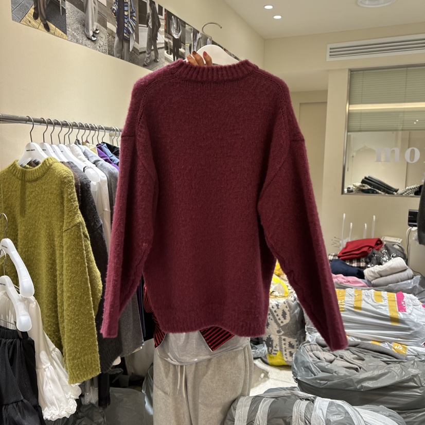 MOREMORE韓國直郵㊣女裝新款推薦職業人氣休閑25秋冬毛衣羊毛more more毛衣