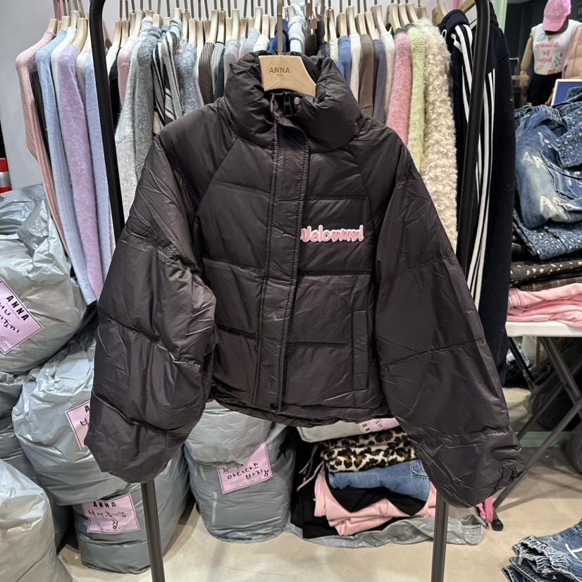 ANNA-P韓國直郵㊣女士新款職業推薦真品休閑熱賣人氣短款棉服ANNA-P短款棉服圖色2