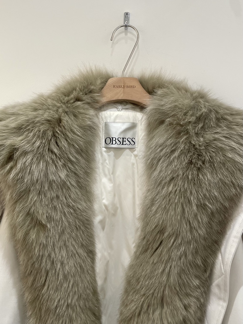 OBSESS東大門㊣直郵女裝新品人氣短款羽絨服毛領可拆可拆卸鵝絨OBSESS/EARLY BIRD短款羽絨服
