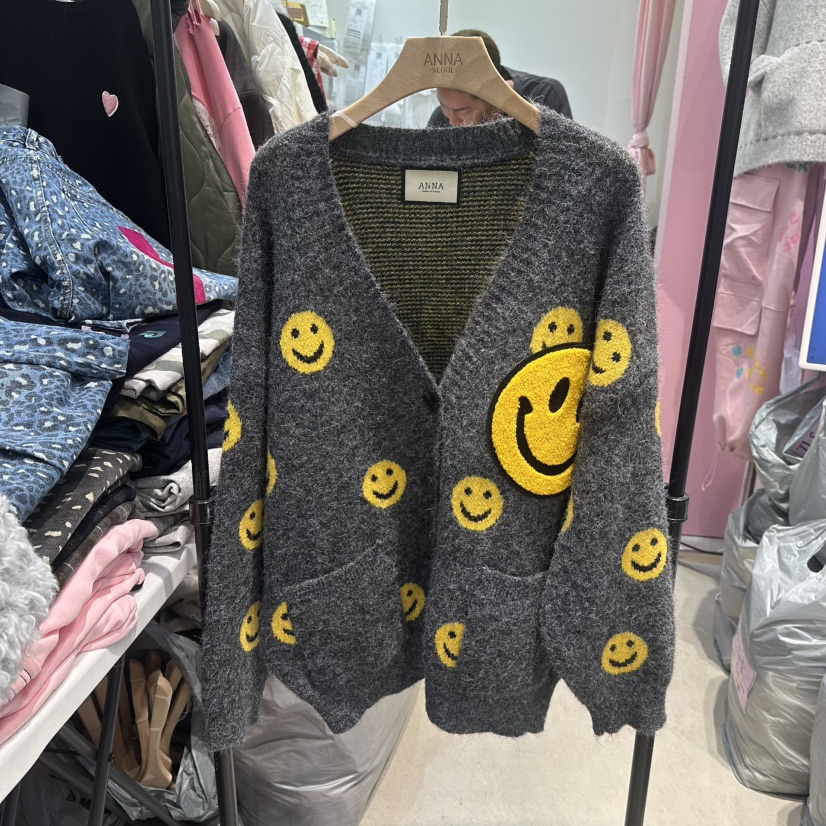 ANNA-P韓國直郵㊣女裝新款真品休閑時尚25秋冬推薦毛衣開衫ANNA-P毛衣圖色2