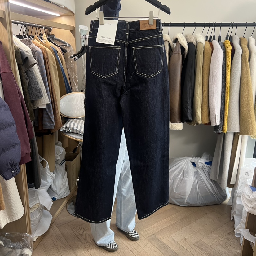 OBJET東大門㊣代購女士新品熱賣真品時尚人氣推薦休閑牛仔褲love us u/OBJET牛仔褲