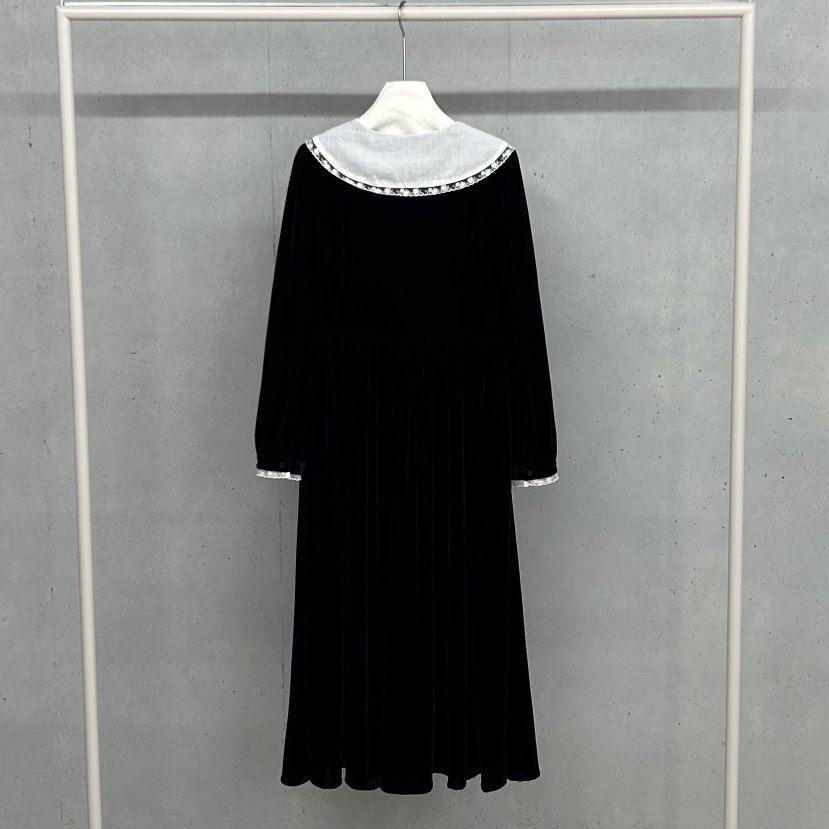 HELDER-P韓國代購㊣女士新款休閑職業熱賣時尚25秋冬連衣裙絲絨HELDER連衣裙