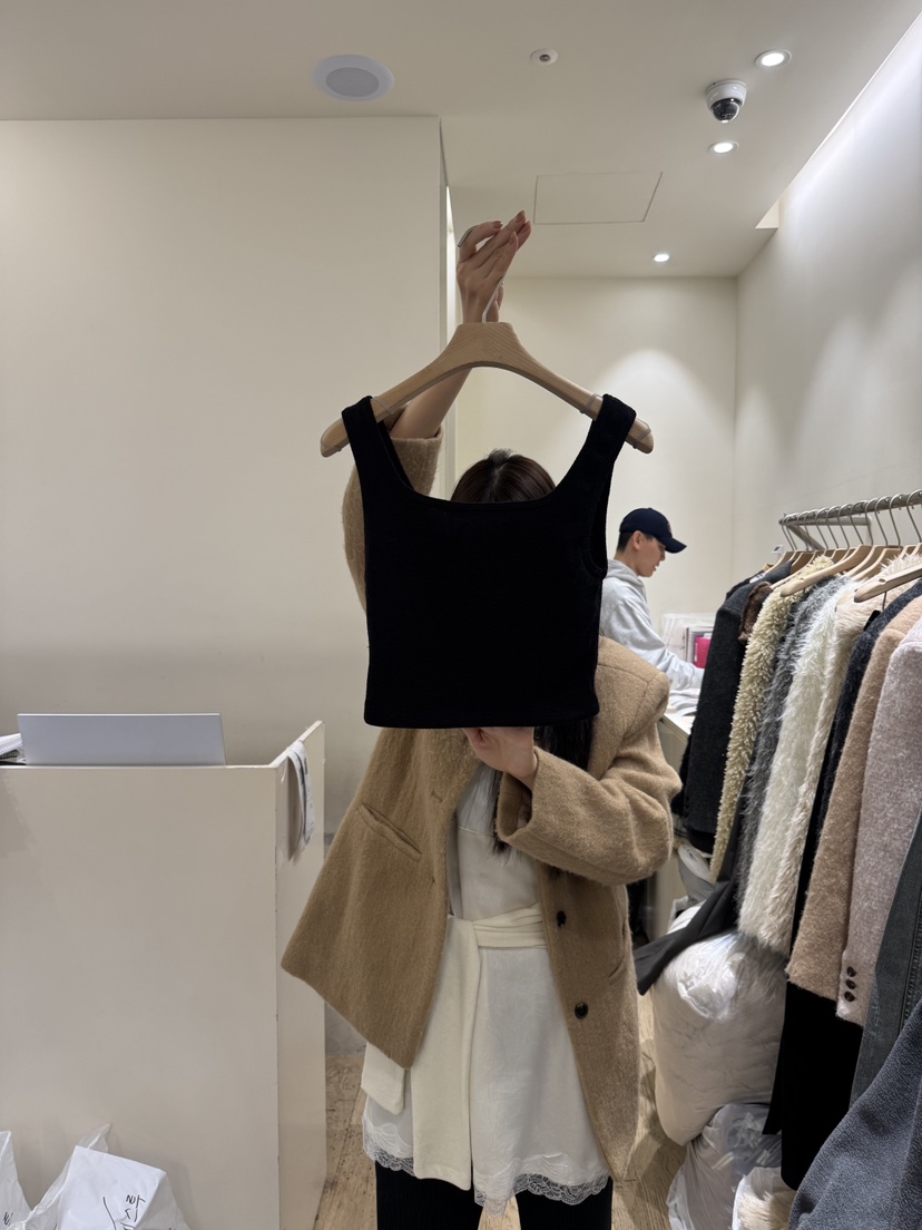 FLOWER-L東大門㊣實拍女裝新款熱賣休閑25秋冬推薦吊帶背心FLOWER-L吊帶/背心