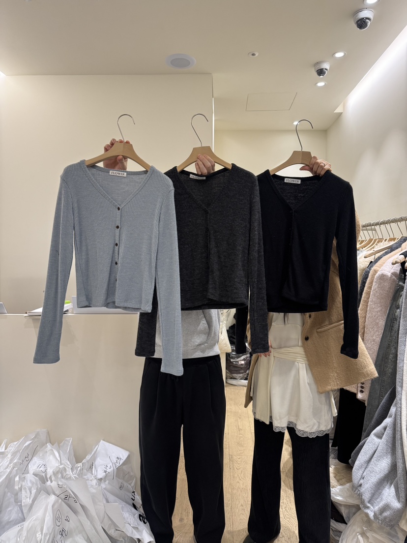 FLOWER-L東大門㊣實拍女裝新品推薦時尚休閑人氣針織衫羊毛衫FLOWER-L針織衫