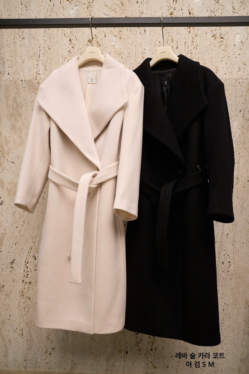 BLOSSOM韓國直郵㊣女裝新款25秋冬時尚中長款大衣含腰帶披肩BLOSSOM中長款大衣