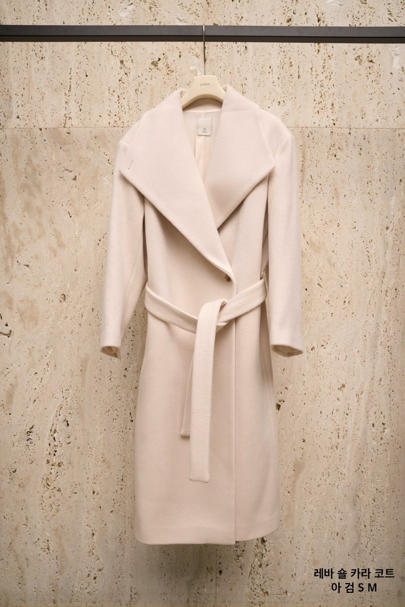 BLOSSOM韓國直郵㊣女裝新款25秋冬時尚中長款大衣含腰帶披肩BLOSSOM中長款大衣圖色1