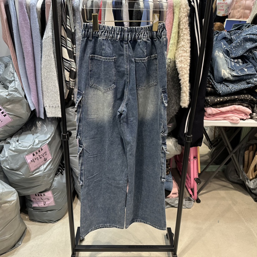 ANNA-P韓國代購㊣女士新品25秋冬熱賣職業真品推薦時尚牛仔褲ANNA-P牛仔褲