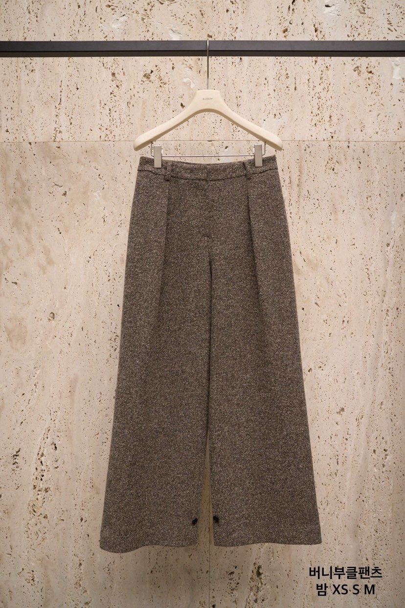 BLOSSOM東大門㊣代購女裝新品時尚推薦真品25秋冬休閑褲兔子BLOSSOM休閑褲圖色1棕色