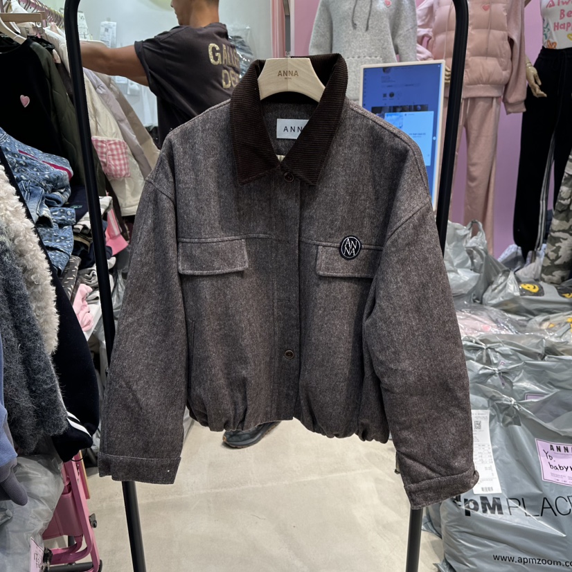 ANNA-P韓國代購㊣女裝新款職業休閑25秋冬推薦時尚人氣夾克ANNA-P夾克圖色1