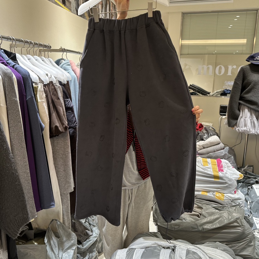 MOREMORE東大門㊣直郵女裝新品真品人氣職業熱賣休閑褲加絨more more休閑褲圖色2