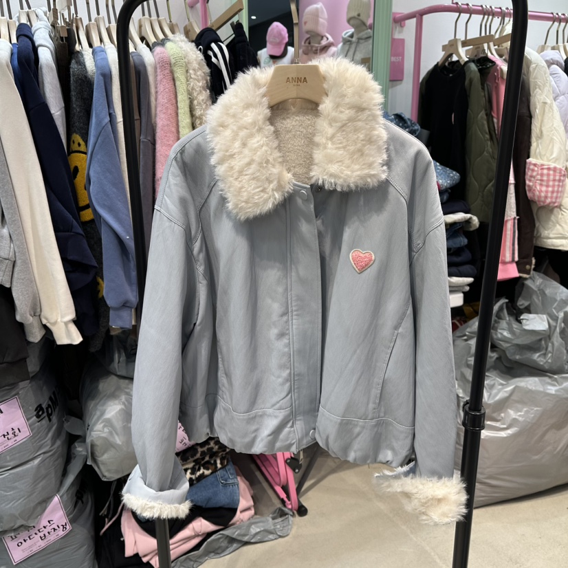 ANNA-P東大門㊣直郵女士新款休閑熱賣25秋冬職業真品人氣夾克ANNA-P夾克圖色2