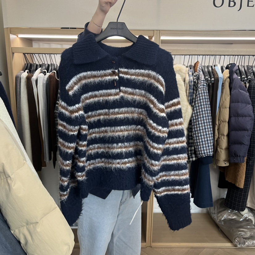 OBJET韓國直郵㊣女士新品職業休閑人氣真品推薦25秋冬毛衣羊毛OBJET/LOVEUSU毛衣圖色3