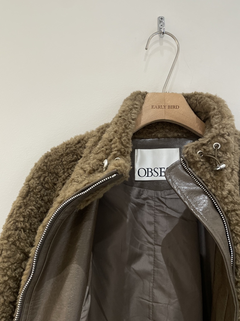 OBSESS韓國直郵㊣女裝新款25秋冬真品推薦職業短款大衣羊毛OBSESS/EARLY BIRD短款大衣