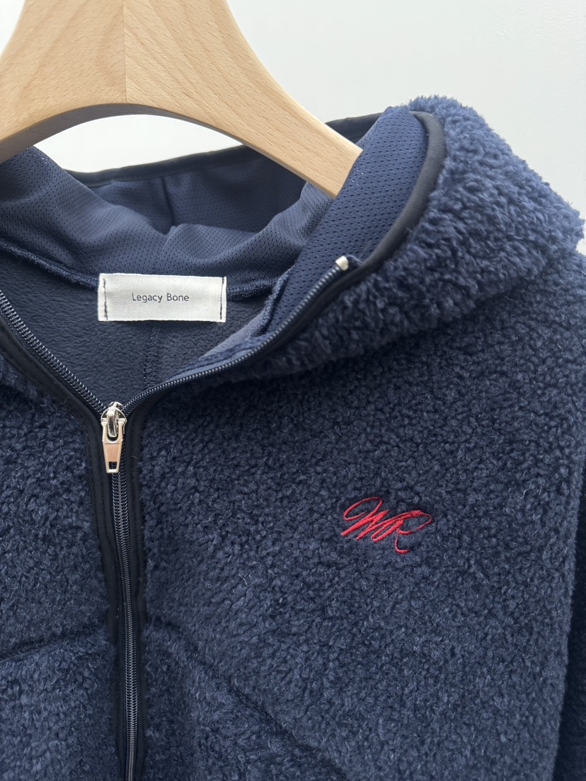 LEGACY BONE韓國直郵㊣女裝新款熱賣人氣夾克連帽拉鏈衫抓絨LEGACY BONE夾克