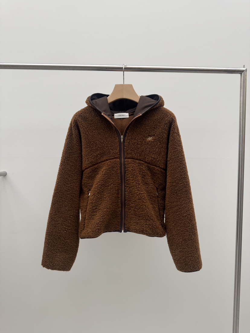 LEGACY BONE韓國直郵㊣女裝新款熱賣人氣夾克連帽拉鏈衫抓絨LEGACY BONE夾克圖色2