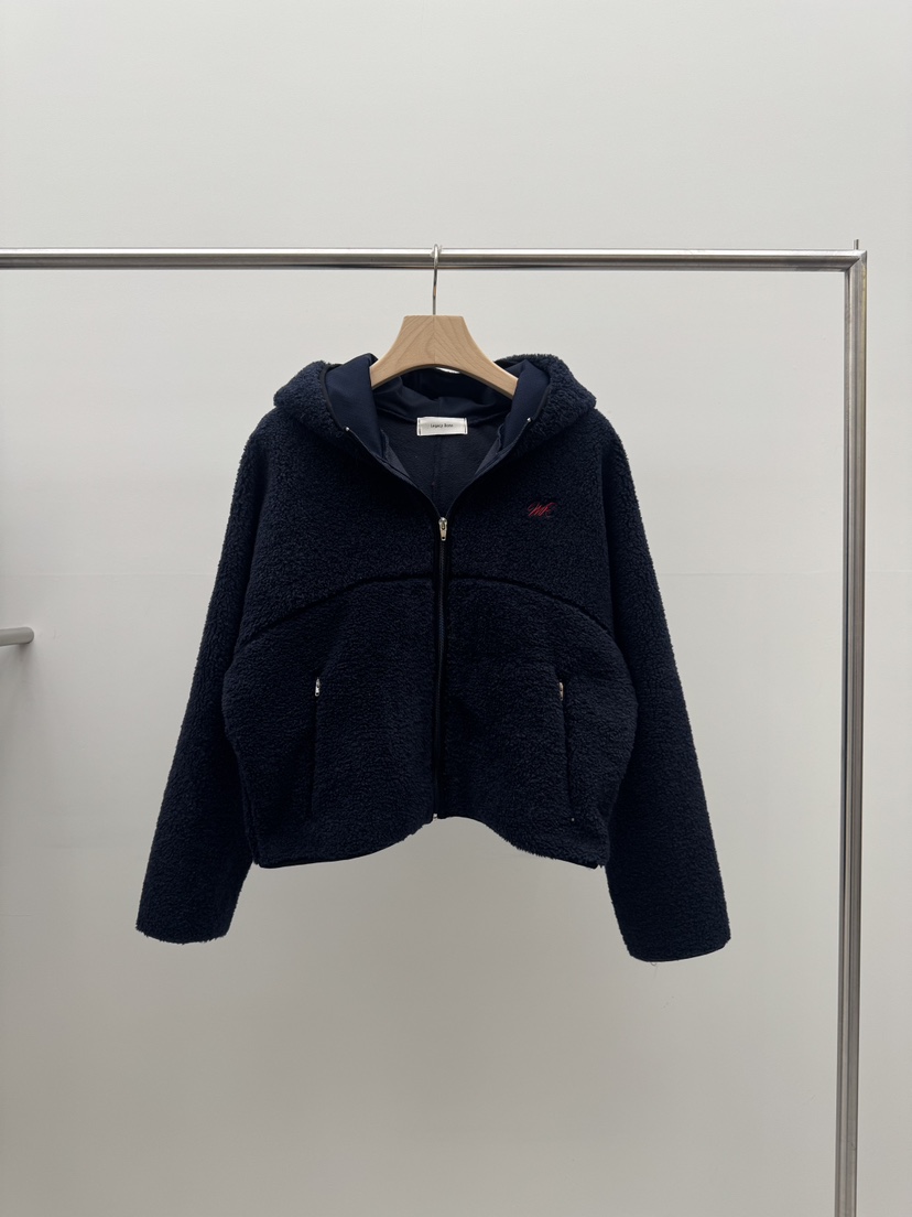 LEGACY BONE韓國直郵㊣女裝新款熱賣人氣夾克連帽拉鏈衫抓絨LEGACY BONE夾克圖色3