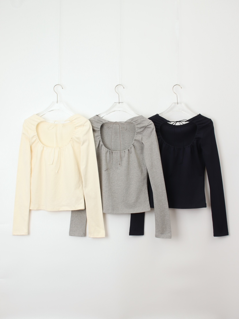 CCW韓國代購㊣女士新品熱賣25秋冬休閑推薦時尚真品長袖T恤CCW--NYUNYU長袖T恤