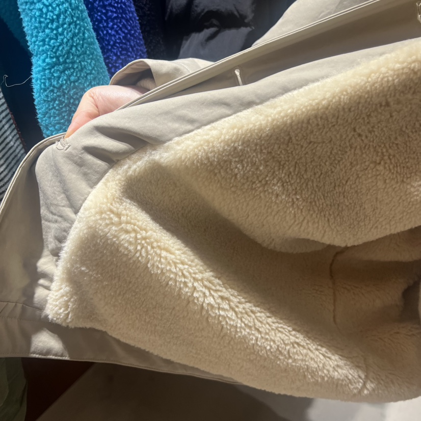 HEBON東大門㊣代購女裝新款休閑熱賣中長款大衣連帽衫羊毛夾棉HEBON中長款大衣