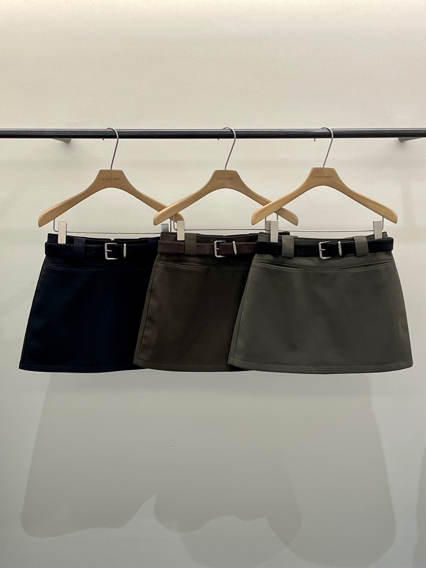 OBSESS韓國直郵㊣女士新款熱賣推薦時尚休閑職業裙褲含腰帶OBSESS/EARLY BIRD裙褲