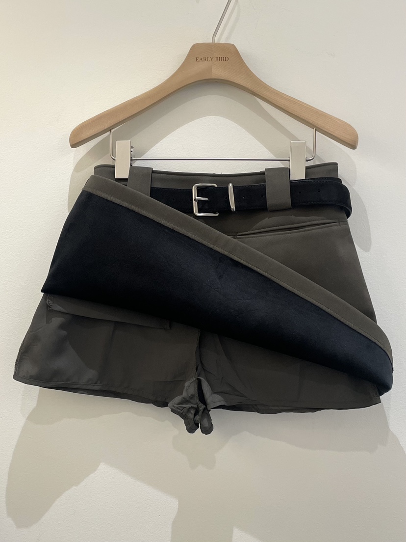 OBSESS韓國直郵㊣女士新款熱賣推薦時尚休閑職業裙褲含腰帶OBSESS/EARLY BIRD裙褲