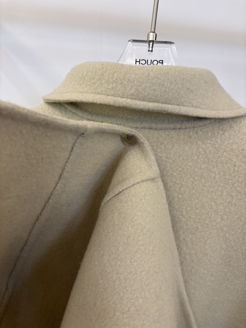 POUCH東大門㊣實拍女裝新款熱賣休閑時尚25秋冬人氣中長款大衣POUCH中長款大衣