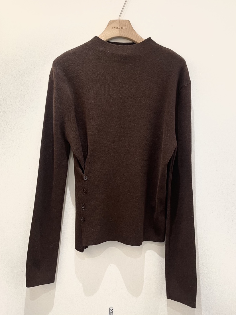 OBSESS韓國直郵㊣女士新品推薦25秋冬熱賣真品針織衫羊毛紐扣OBSESS/EARLY BIRD針織衫圖色4
