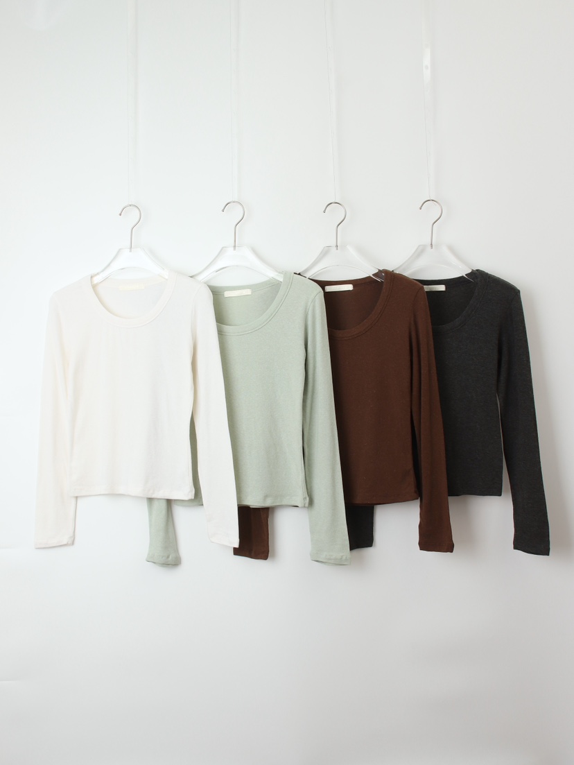 CCW東大門㊣直郵女裝新品職業熱賣真品推薦休閑25秋冬長袖T恤CCW--NYUNYU長袖T恤